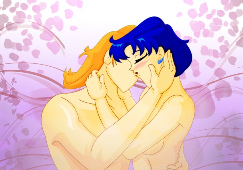 1boy 1girls ami_mizuno bishoujo_senshi_sailor_moon embracing kissing nude romantic silverlegends small_breasts straight tagme zoisite