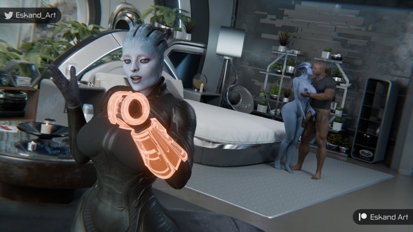 1boy 2girls 3d alien alien_girl alien_humanoid asari big_ass big_breasts bioware blue-skinned_female blue_body blue_skin bottom_heavy breasts bust busty chest curvaceous curvy curvy_figure dark-skinned_male dark_skin electronic_arts female hair_tentacles hips hourglass_figure huge_ass huge_breasts humanoid large_ass large_breasts legs liara_t&#039;soni male male/female mass_effect mature mature_female morinth slim_waist tentacle_hair thick thick_hips thick_legs thick_thighs thighs top_heavy voluptuous waist wide_hips wide_thighs