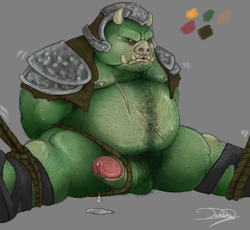 alien anthro armor balls beast belly biceps big_penis boar bondage bound chest_hair chubby clothing cum cum_drip damingo dripping drooling erection facial_hair fangs fat fur furry gamorrean hair hairy hairy_balls horn male male_only muscles musk nipples nude obese obese_male overweight overweight_male pecs penis pig plain_background porcine precum pubes pubic_hair saliva scar solo star_wars sweat teeth tusk twitching wet