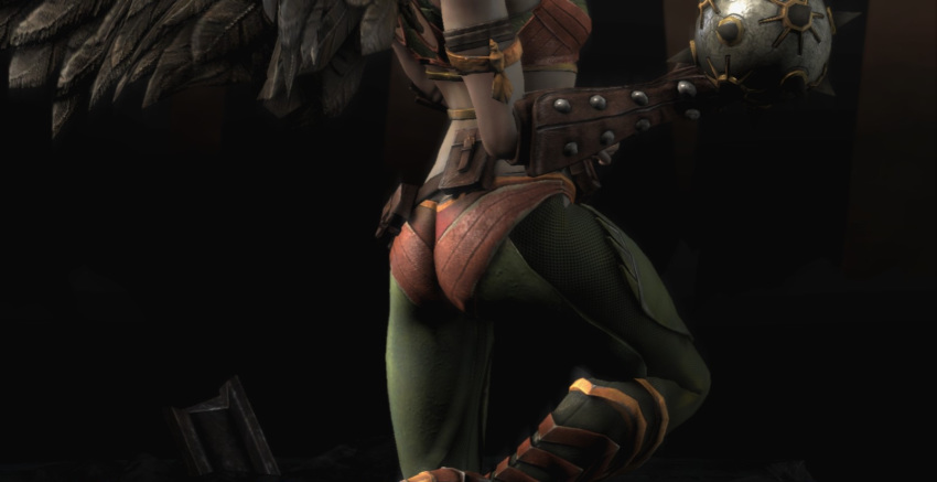 3d ass ass_focus clothed dc hawkgirl injustice:_gods_among_us kendra_saunders tagme