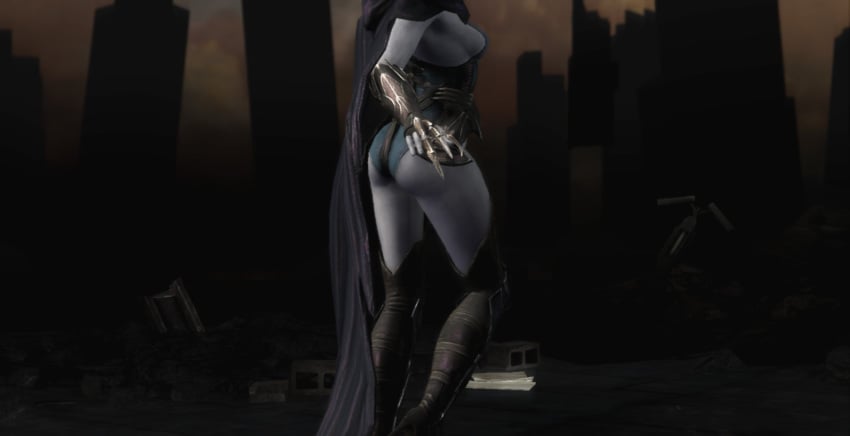 3d ass b0t boots clothed dc dc_comics high_heel_boots injustice:_gods_among_us knee_boots raven_(dc) raven_(injustice) tagme teen_titans