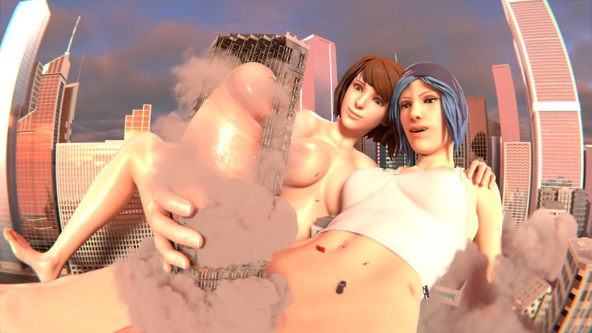 bootygts building_sex chloe_price city debris destruction futa_giantess futanari futanari_giantess giant_couple giant_woman giantess lesbian_couple lesbian_sex life_is_strange macro macro_female masturbation max_caulfield yuri