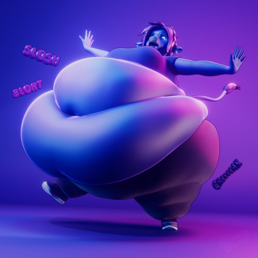 bbw big_breasts blueberry_inflation breasts huge_breasts inflation overweight pressure_purse tagme thick_thighs wide_hips