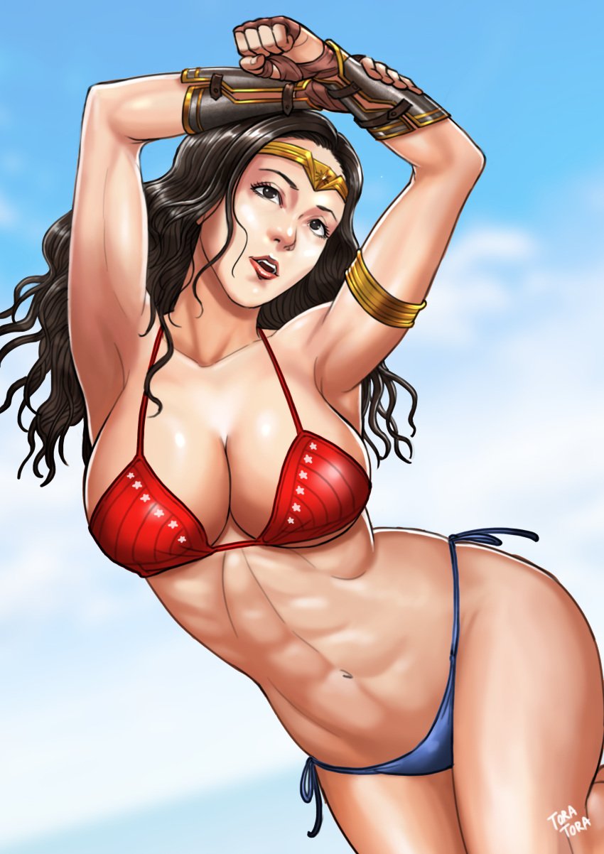 armpit armpits black_hair dceu gal_gadot justice_league_(2017) nsfw tora_tora wonder_woman wonder_woman_(2017) wonder_woman_(dceu) wonder_woman_1984