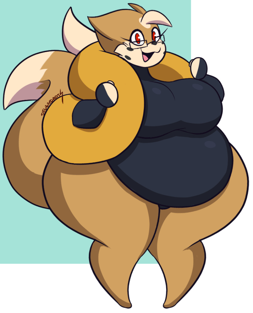 bailey_(dewwydartz) big_breasts breasts chubby dewwydartz female floatzel furry pokemon pokemon_(species) thick_thighs wide_hips