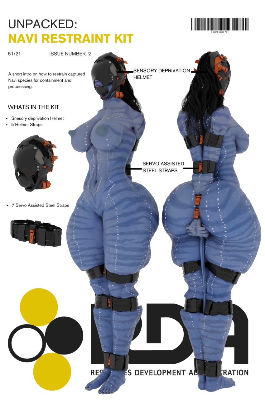 1girls 3d alien alien_girl alien_only arms_tied arms_tied_behind_back ass ass_bigger_than_head ass_focus avatar big_ass big_breasts big_butt black_hair bondage bottom_heavy breasts bubble_butt captured curvaceous curvy curvy_figure english_text female female_only gag gagged ghostoast huge_ass huge_breasts long_hair na'vi nude open_mouth pussy restrained sensory_deprivation slim_waist solo solo_female straps text thick_thighs voluptuous voluptuous_female