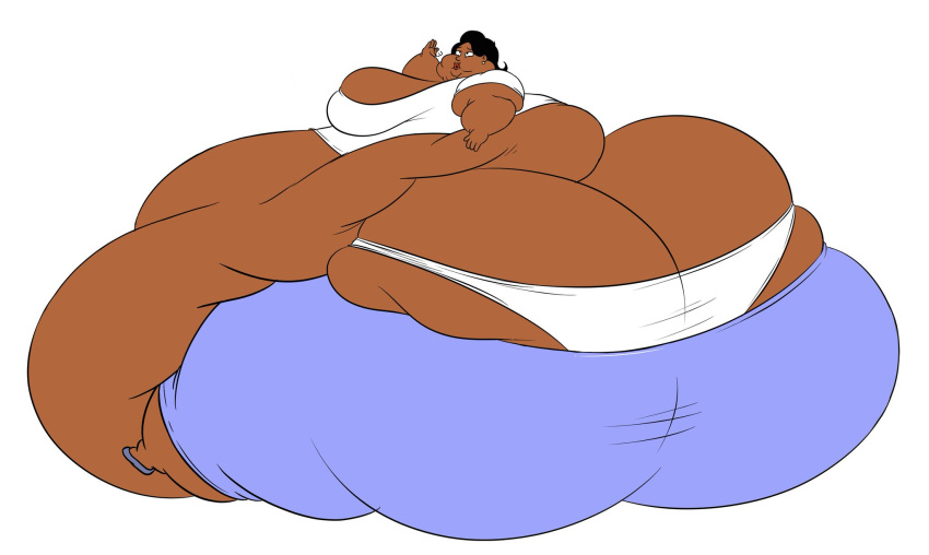 chubby_face commissioner_upload donna_tubbs exposed_underwear family_guy fat_ass fat_belly fat_breasts fat_thighs hyper_ass hyper_belly immobile obese tight_clothing white_panties