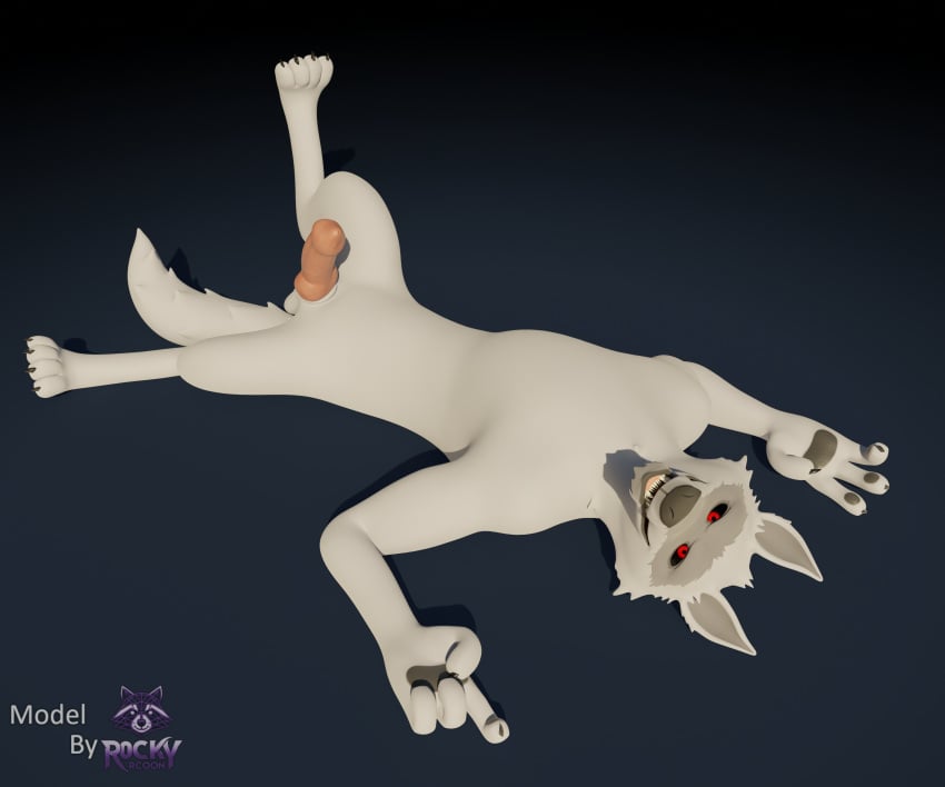 2024 3d_(artwork) 4_fingers 4_toes absurd_res animal_genitalia animal_penis anthro balls biped black_background canid canine canine_genitalia canine_penis canis casual_nudity cheek_tuft claws death_(puss_in_boots) digital_media_(artwork) digitigrade dreamworks erection facial_markings facial_tuft feet fingers fluffy fluffy_tail fur fuzzy genitals grin head_markings hi_res knot looking_at_viewer lying male mammal markings mask_(marking) narrowed_eyes neck_tuft nude on_back on_model open_mouth partially_open_mouth pawpads penis pink_penis pose puss_in_boots_(dreamworks) puss_in_boots_(film) puss_in_boots_the_last_wish raised_leg red_eyes relaxing rockyrcoon seductive shrek_(series) signature simple_background slim smile solo spread_legs spreading tail teeth toes tuft watermark white_body white_fur wolf