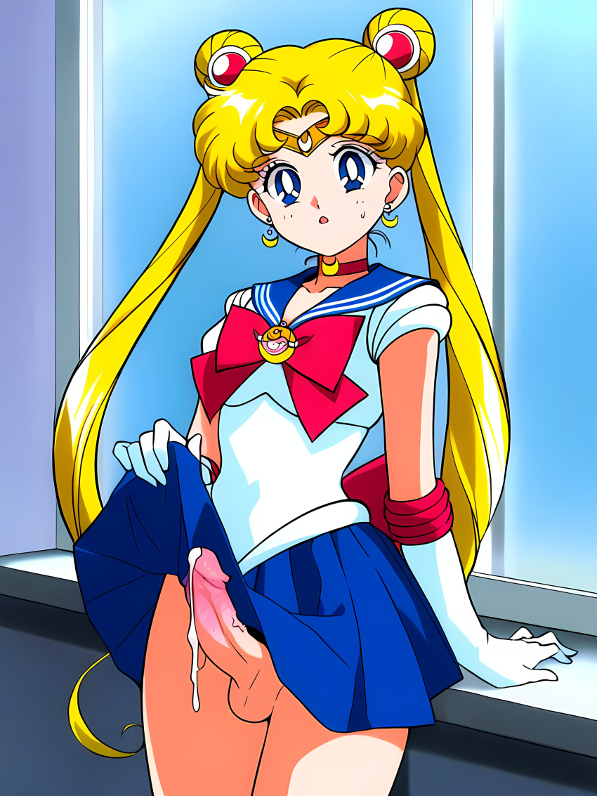 1futa ai_generated balls big_breasts bishoujo_senshi_sailor_moon blonde_hair blue_eyes breasts clothed clothing cum cumshot dickgirl ejaculating_cum ejaculation erect_penis erection futa_only futanari gloves huge_breasts human intersex large_breasts light-skinned_futanari light_skin long_hair long_penis masturbation michael_benson penis sailor_moon scrotum skirt small_breasts solo solo_futa testicles uncensored usagi_tsukino veiny_penis