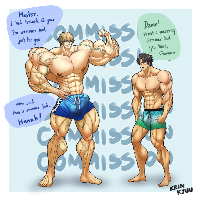 bodybuilder krinkyuu male male_only muscles muscular muscular_arms muscular_male muscular_thighs