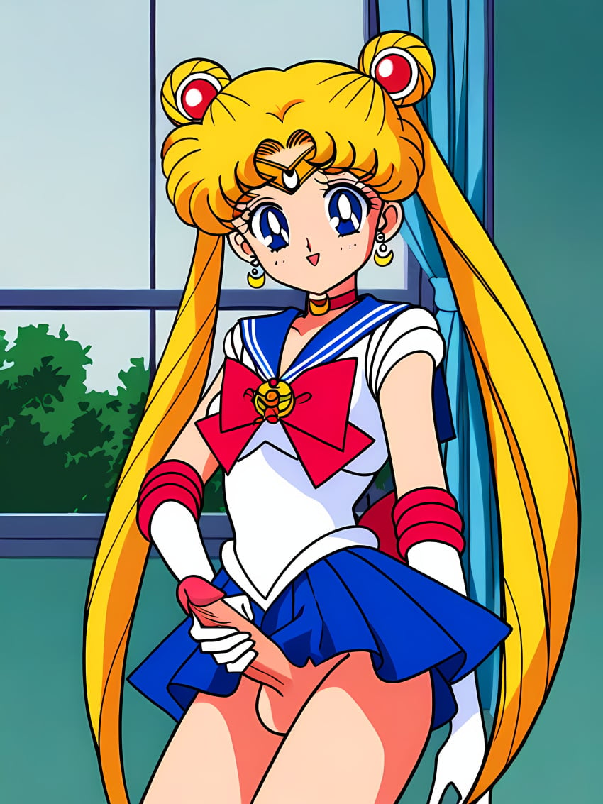 1futa ai_generated balls big_breasts bishoujo_senshi_sailor_moon blonde_hair blue_eyes breasts clothed clothed_masturbation clothing dickgirl erect_penis erection futa_only futanari gloves huge_breasts human intersex large_breasts light-skinned_futanari light_skin long_hair long_penis masturbation michael_benson penis sailor_moon scrotum skirt small_breasts solo solo_futa testicles uncensored usagi_tsukino veiny_penis