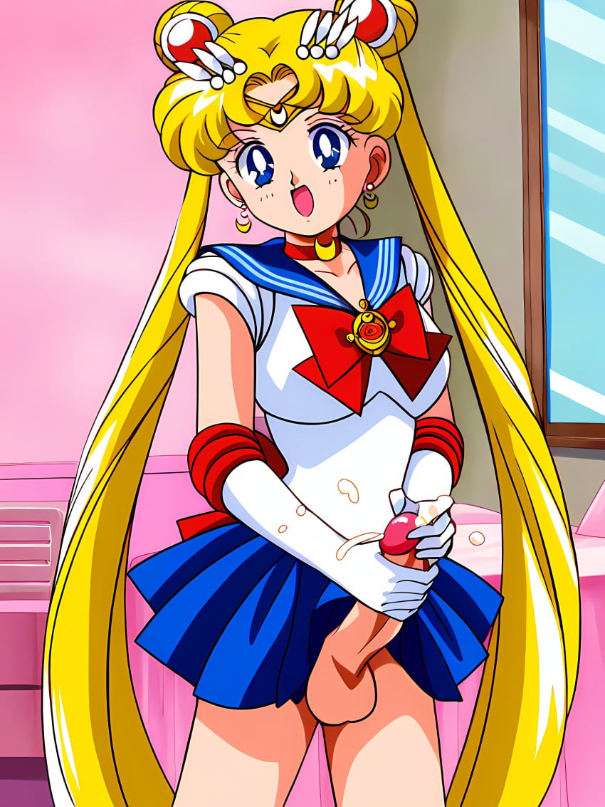 1futa ai_generated balls big_breasts bishoujo_senshi_sailor_moon blonde_hair blue_eyes breasts clothed clothed_masturbation clothing cum cumshot dickgirl ejaculating_cum ejaculation erect_penis erection futa_only futanari gloves huge_breasts human intersex large_breasts light-skinned_futanari light_skin long_hair long_penis masturbation michael_benson penis sailor_moon scrotum skirt small_breasts solo solo_futa testicles uncensored usagi_tsukino veiny_penis