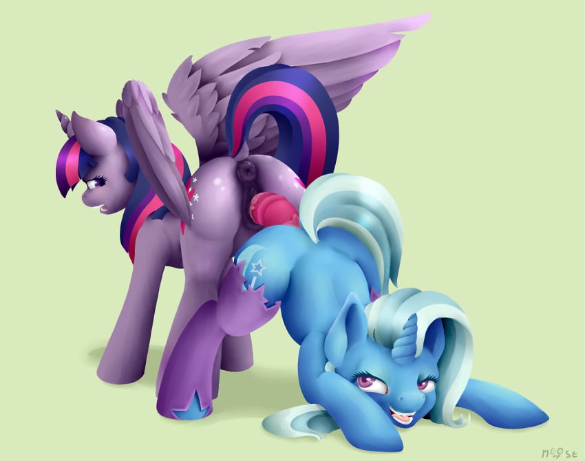 2014 alicorn anus ass blue_fur cutie_mark cynicalmoose dildo double_dildo equine female feral friendship_is_magic fur hair horn horse long_hair my_little_pony pony purple_eyes purple_fur purple_hair pussy sex_toy toy trixie_(mlp) unicorn wings yuri