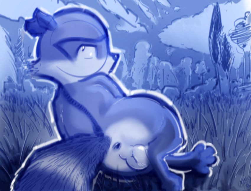 1boy anthro anus ass balls dreamworks dreamworks_animation male mammal over_the_hedge paramount_pictures procyonid raccoon ram_satinga rj_(over_the_hedge) tail