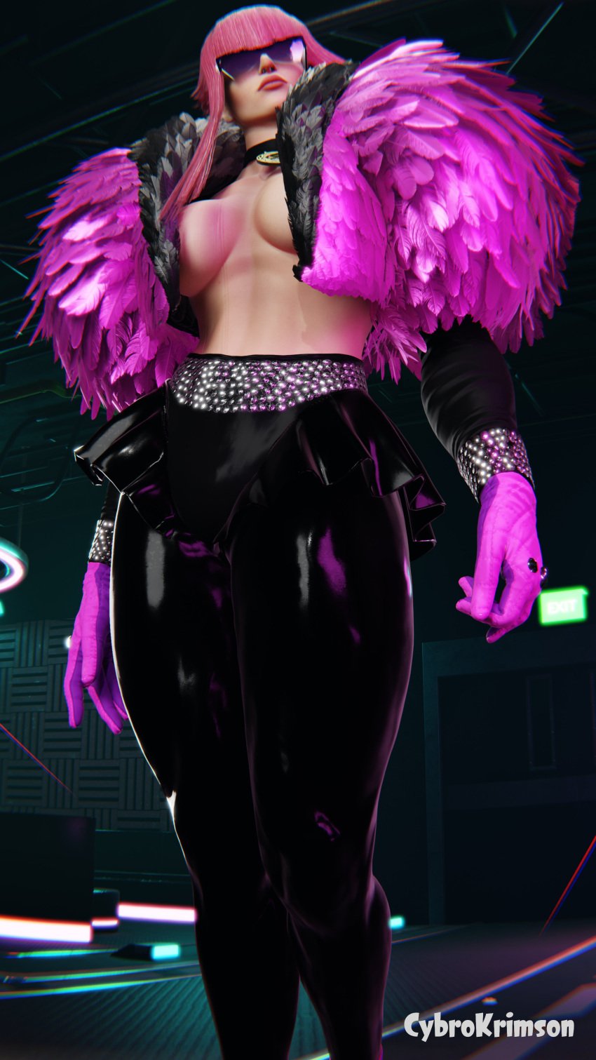 3d alternate_costume busty capcom female female_focus female_only hourglass_figure manon_legrand pink_hair street_fighter street_fighter_6 tagme wide_hips
