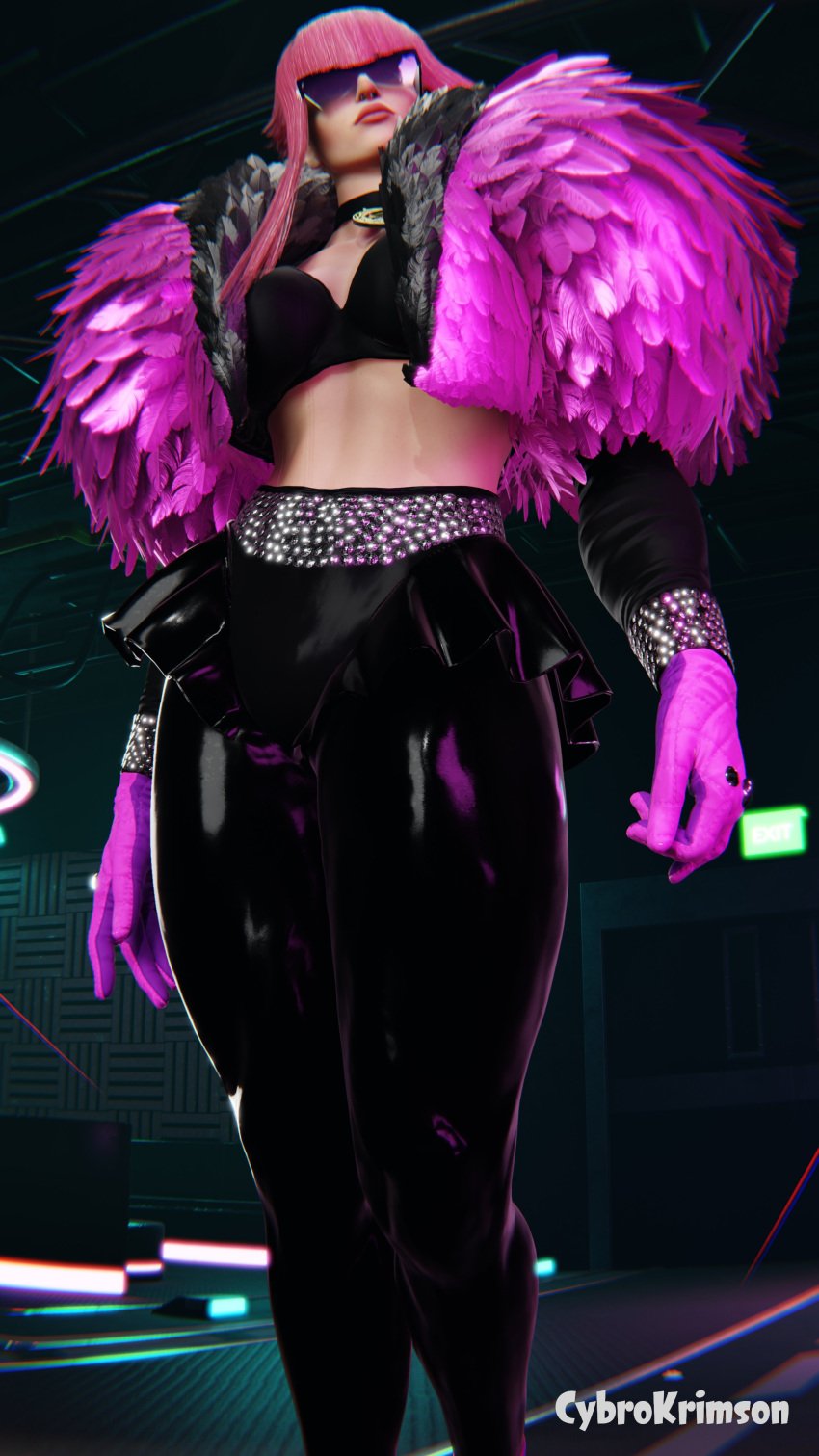 3d alternate_costume busty capcom female female_focus female_only hourglass_figure manon_legrand pink_hair street_fighter street_fighter_6 tagme wide_hips