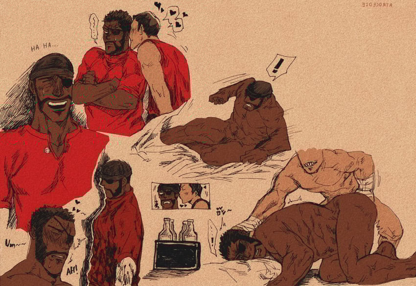 atrocedie blush dark-skinned_male dark_skin demoman demoman_(team_fortress_2) fangs fingering fingering_ass muscular_male nude pleasure_face scout_(team_fortress_2) shy team_fortress_2 yaoi