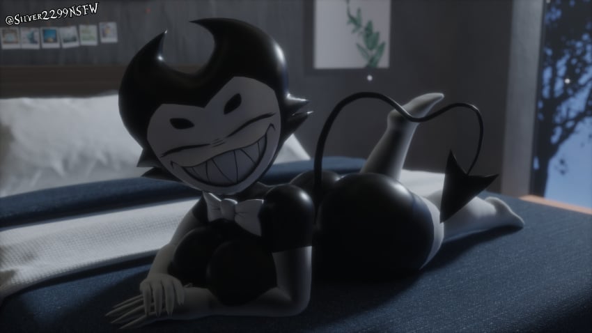 bendy bendy_and_the_ink_machine bendy_fem darling_(cally3d) silver2299 tagme