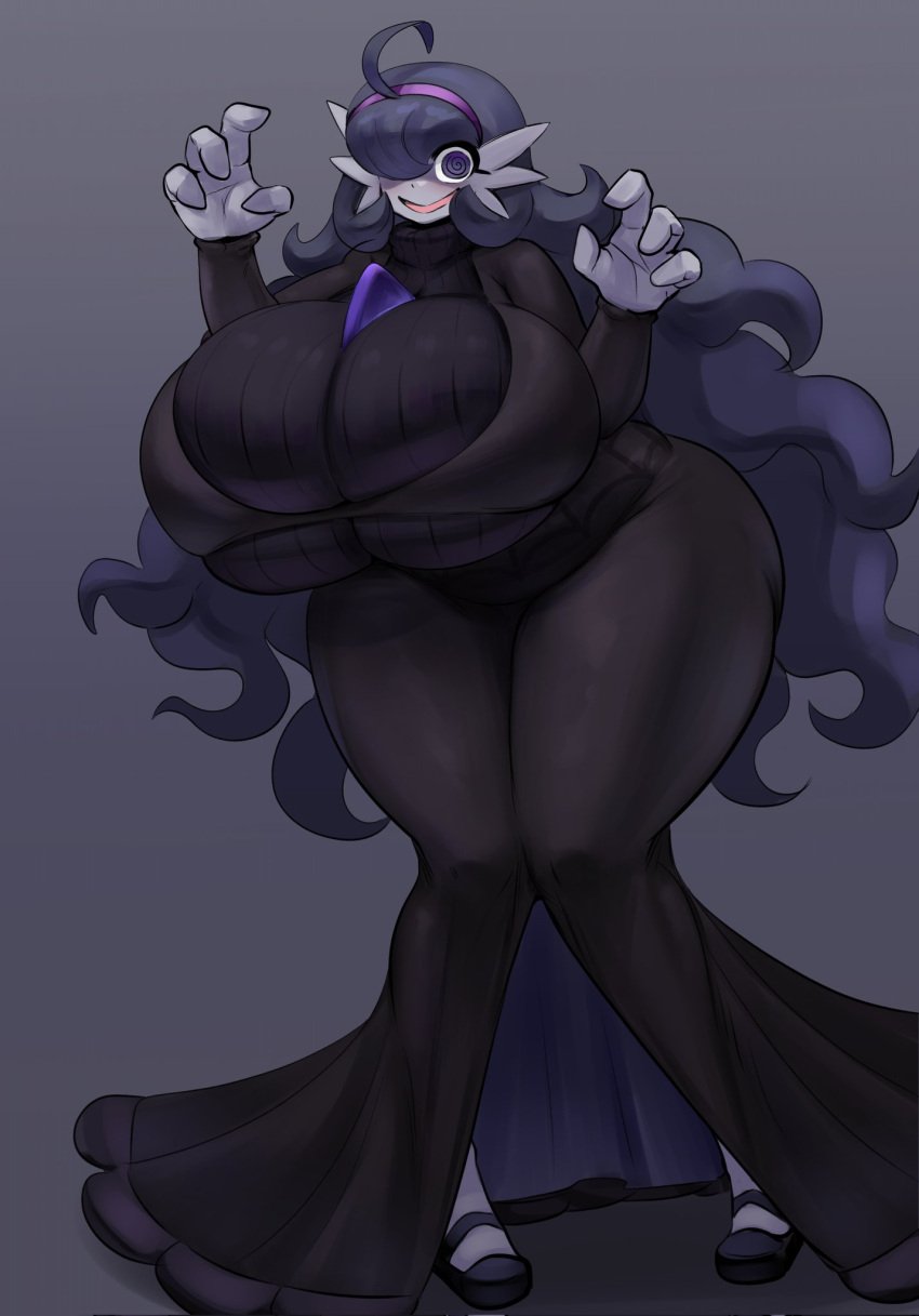 1female 1girls alternate_body_type big_breasts breasts breasts_bigger_than_head female female_focus female_only gardevoir generation_3_pokemon gipehtyboon hex_maniac hexevoir huge_breasts humanoid hyper hyper_breasts not_furry pokemon pokemon_(species) solo solo_female tagme twitter_link