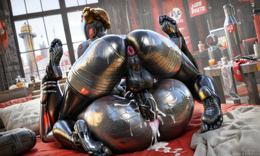 ai_generated atomic_heart cum feet futanari the_twins_(atomic_heart)