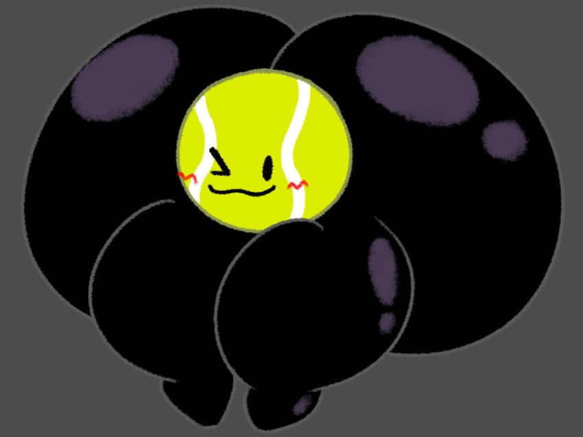 1boy :3 ;3 ass ass_focus battle_for_dream_island bfdi big_ass blank_background blush blushing blushing_male bsky_link bubble_butt color colored furry green_fur grey_background huge_ass hyper_ass lewdyoshyboy male male_only object_show object_shows shiny_ass simple_shading solo solo_male tagme tennis_ball tennis_ball_(bfdi) thick_thighs wide_hips wink winking