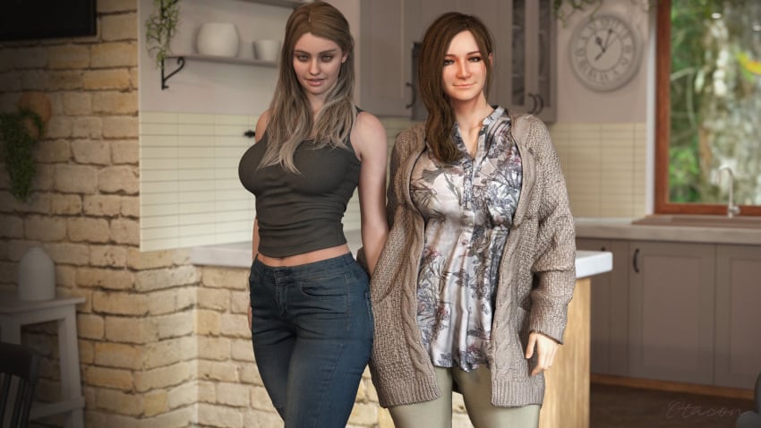 2girls 3d big_ass big_breasts big_thighs breasts bust busty capcom curvaceous curvy curvy_figure daughter female hips huge_ass huge_breasts huge_thighs large_ass large_breasts large_thighs light-skinned_female light_skin mature mature_female mia_winters milf mother mother_and_daughter older_female otacon212 resident_evil resident_evil_7 resident_evil_8:_village rosemary_winters slim_waist thick thick_hips thick_legs thick_thighs thighs voluptuous waist wide_hips wide_thighs younger_female