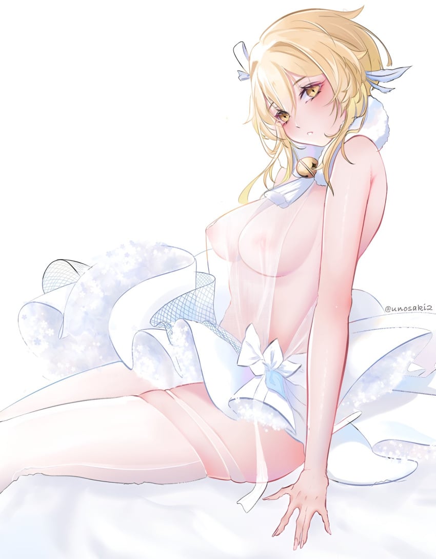 1girls almost_naked almost_nude areolae belly blonde_eyebrows blonde_female blonde_hair blonde_hair blonde_hair_female breasts busty busty_female busty_girl clothes dress exposed exposed_arms exposed_belly exposed_breasts exposed_midriff exposed_nipples exposed_shoulders exposed_thighs exposed_tits exposed_torso female female_focus female_only fingernails fingers genshin_impact hair_ribbon hair_tie head_tilt high_resolution highres large_breasts lean_figure leggings legwear long_hair looking_at_viewer looking_sideways looking_to_the_side lumine_(genshin_impact) midriff mostly_nude naked naked_female naked_woman narrow_waist nearly_nude nipple_bulge nipples nude nude_female nudity outfit over-kneehighs plump_thighs practically_nude ribbon shoulders sideboob simple_background sitting slender_body slender_waist slim_waist solo stockings thick_thighs thigh_highs thighhighs thighs tilted_head topwear uncensored uncensored_breasts uncensored_nipples unosaki2 upper_body white_background yellow_eyes yellow_eyes_female