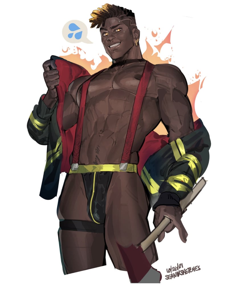 male male_only phoenix_(valorant) seansketches solo_male thong valorant