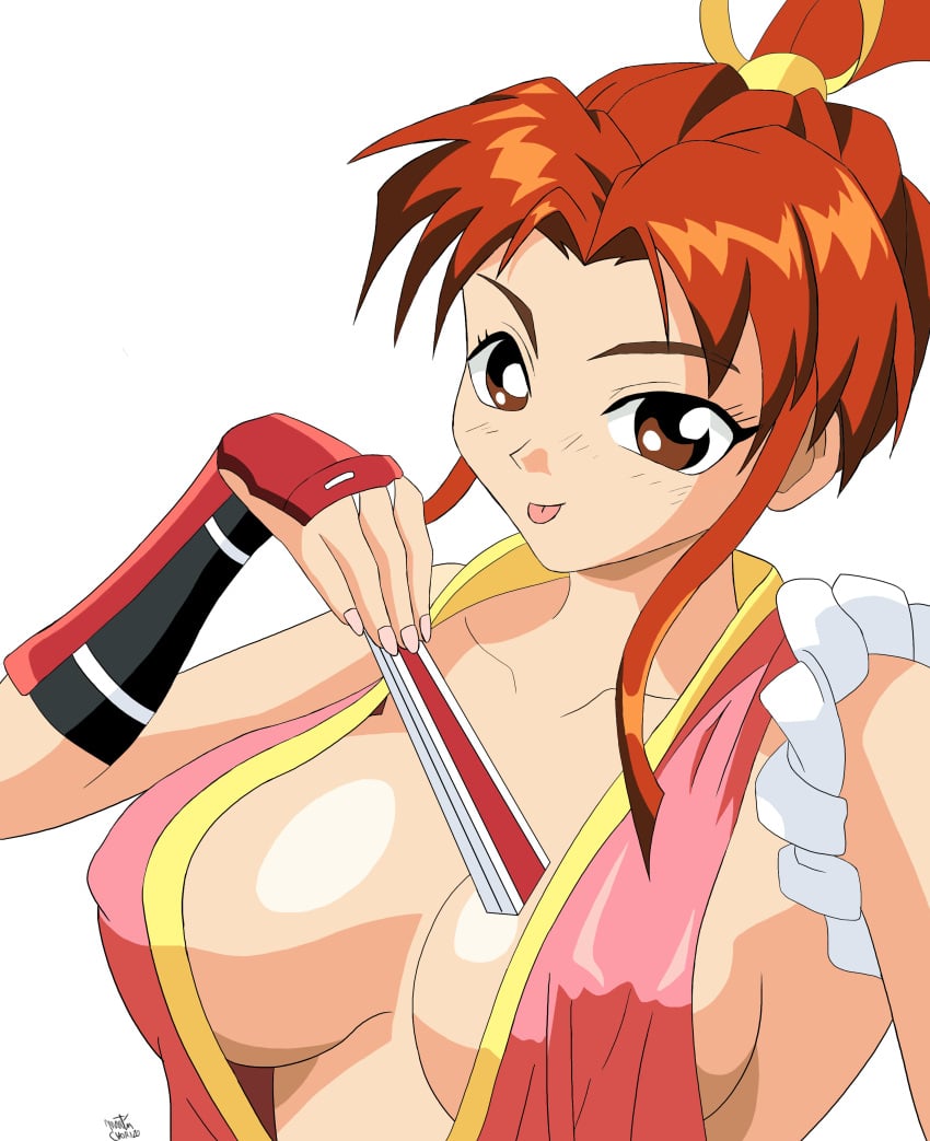 big_breasts big_breasts big_breasts fatal_fury mai_shiranui martin_chorizo ninja