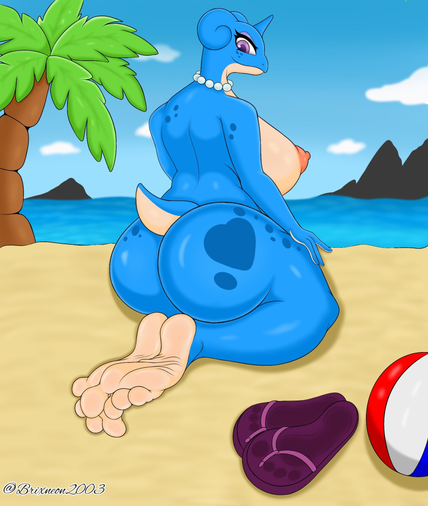 2024_pokemon_teraleak anthro brixneon2003 feet female foot_fetish generation_1_pokemon hi_res humanoid_feet lapras nintendo plantigrade pokemon pokemon_(species) wrinkled_feet wrinkles