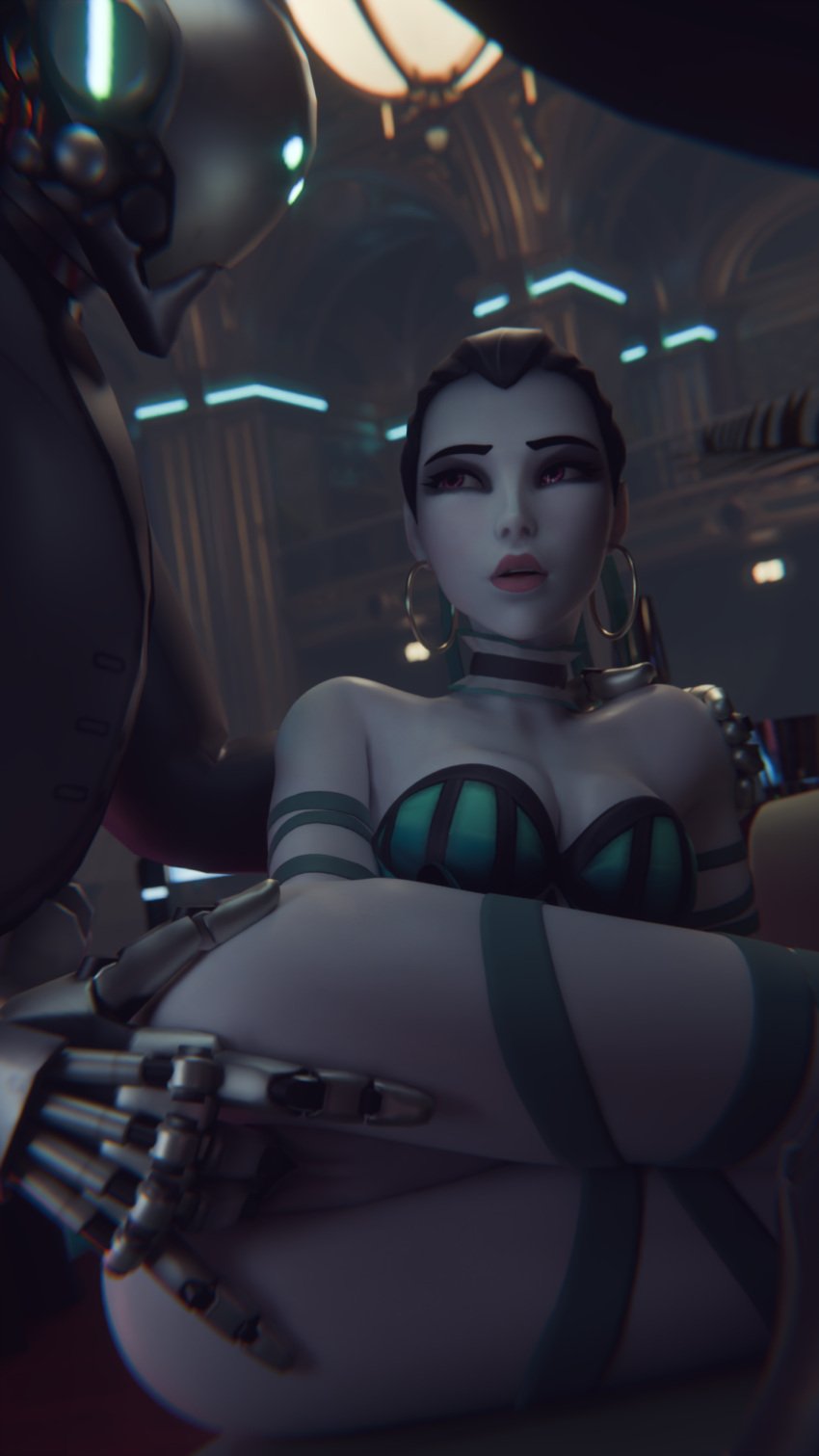 1boy 1girls 3d big_breasts blizzard_entertainment fingering fingering_pussy fraxxlr french_female large_breasts medium_breasts overwatch overwatch_2 petite petite_body purple_skin robot robot_boy shaved_pussy skinny slim slim_waist thigh_gap thighs two_fingers_in_pussy widowmaker