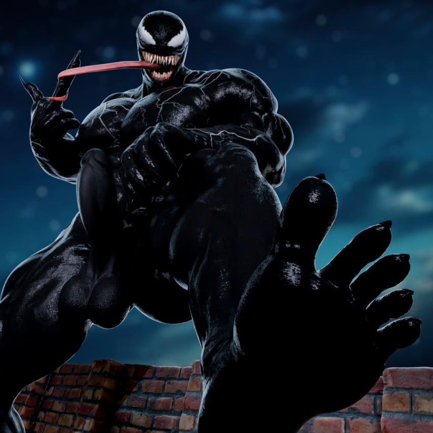 feet foot_focus gay male marvel marvel_comics solo venom venom_(marvel)