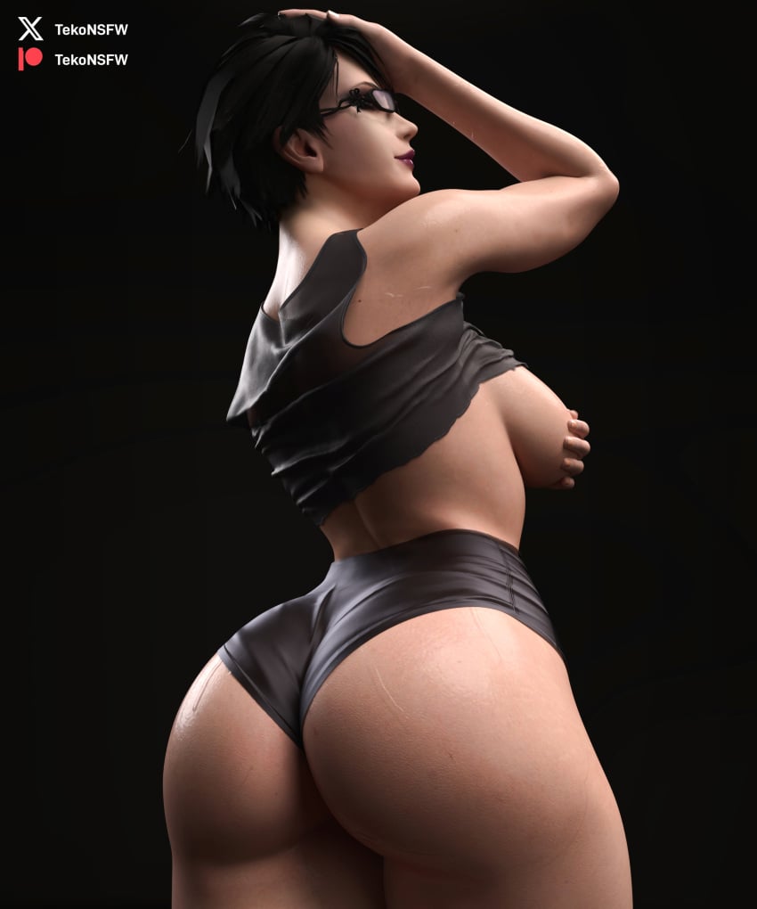 3d ass bayonetta bayonetta_(character) bayonetta_2 big_ass tagme tekonsfw thick_thighs