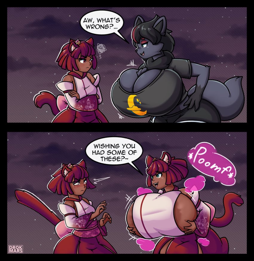 big_breasts breasts busty_boy cleavage drokmars female furry huge_breasts pokemon pokemon_(species) tagme thick_thighs transformation wide_hips zorua
