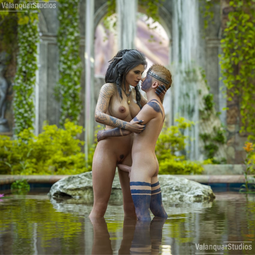 3d about_to_kiss aesir_(norse_mythology) age_difference age_gap athletic_female athletic_male atreus bath bathhouse bathing body_markings bodypaint caressing demigod embracing embracing_each_other erect_penis erection exposed_breasts exposed_pussy fit_female fit_male freya_(god_of_war) god_of_war god_of_war_ragnarok goddess height_difference hi_res highres holding_each_other holding_partner imminent_sex intimate jotunn_(norse_mythology) looking_at_partner love loving_couple loving_gaze male/female milf milf_body naked naked_female nordic norse_mythology nude nude_female nude_male older_female older_female_and_younger_male older_woman_and_younger_boy outdoor_nudity outdoors passionate penis penis_pressed_to_pussy pressed_against_pussy romantic romantic_couple sexual_tension sexually_suggestive tender valanquarstudios vanir_(norse_mythology) viking waterfall younger_male