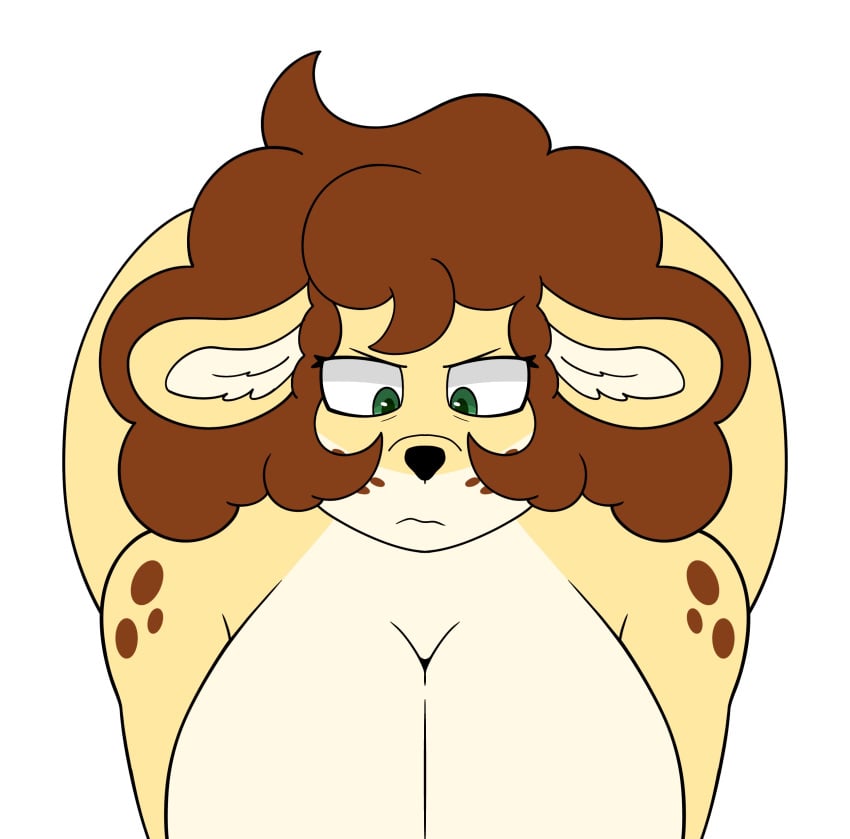 absurd_res anthro ass bent_over big_breasts big_butt breasts darline_(honibnuuy) deer female hi_res honibnuuy huge_breasts huge_butt looking_down mammal solo
