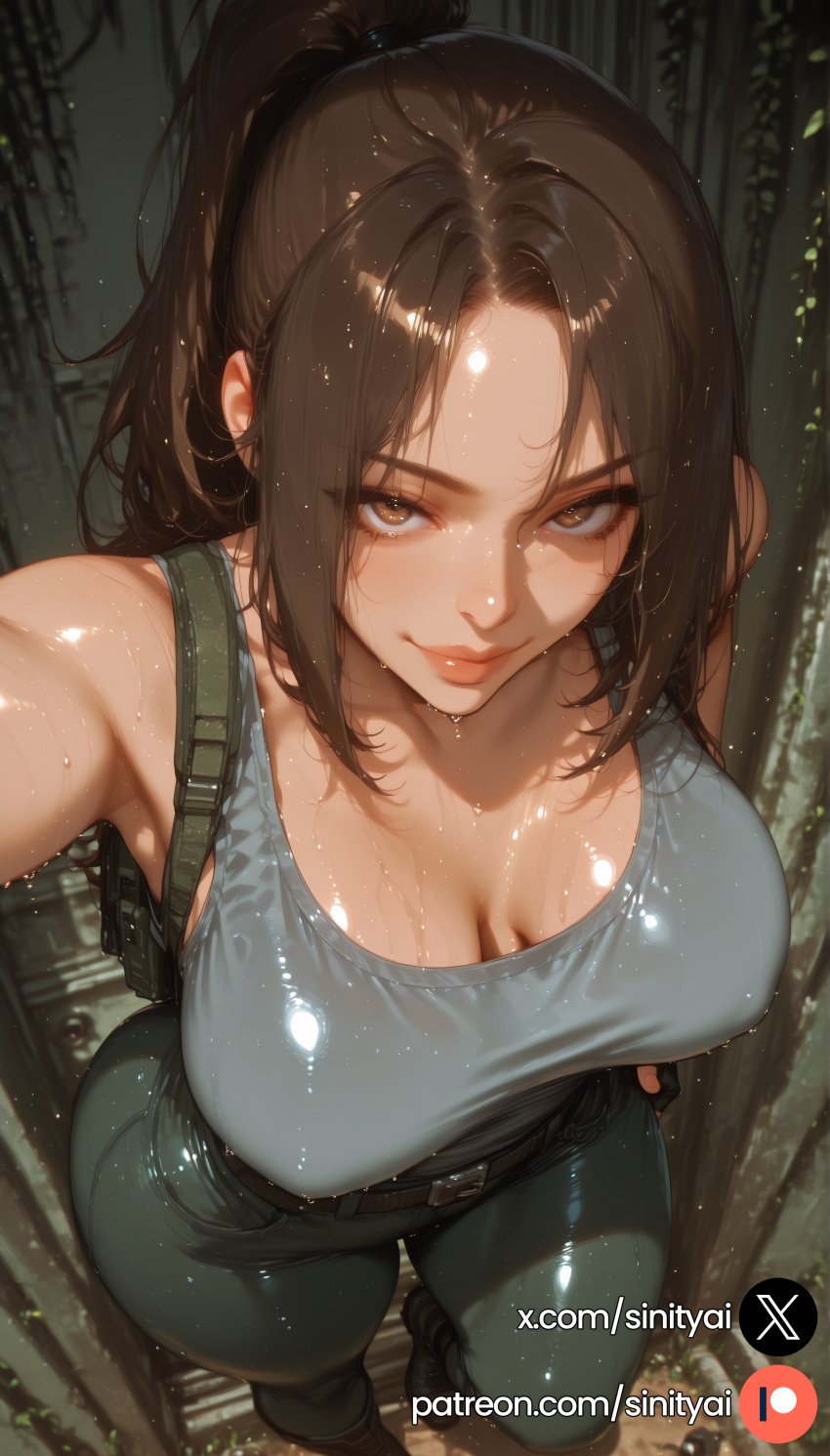 1girls 2025 ai_generated ass big_ass big_breasts breasts female hi_res high_quality high_resolution highres huge_ass huge_breasts huge_thighs lara_croft nsfw sinity small_waist smile standing thick_thighs thin_waist tomb_raider