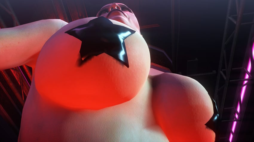 3d big_breasts breasts close-up collar collarbone edit fake_breasts fake_tits female hitman hitman_absolution io-interactive loretta_bowman screenshot screenshot_edit stage star_pasties strip_club stripper video_games