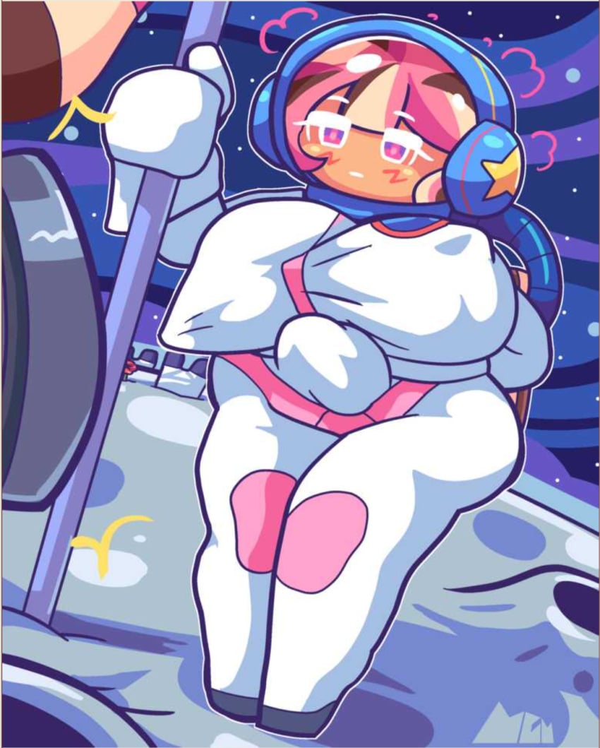 1girls astronaut_cookie cookie_run hidden_sex pussy pussy_juice sex sex_under_clothes space tentacle tentacle_sex tmogumi