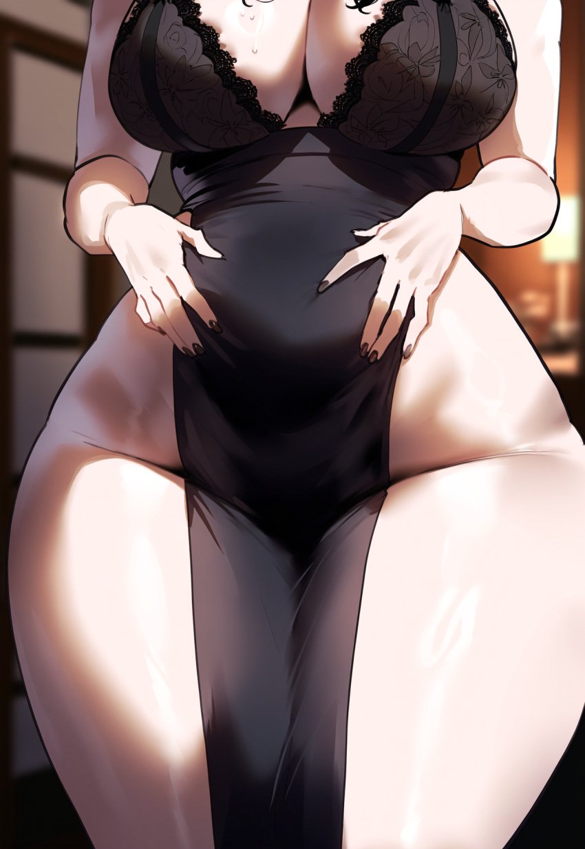 ai_generated ass ass_focus big_ass big_breasts big_butt big_thighs dijiai focus from_front_position front_view hololive hololive_english horns horny horny_female hourglass_figure lingerie looking_at_viewer lower_body nerissa_ravencroft nsfw pelvic_curtain round_ass round_butt thick thick_ass thick_butt thick_legs thick_thighs thighs virtual_youtuber vtuber wide_hips