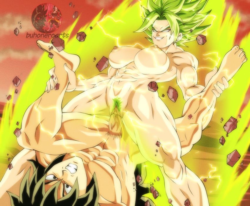 1boy 1girls alex_art_18 dragon_ball dragon_ball_super dragon_ball_z kale kale_(berserker) legendary_super_saiyan oc original_character sex super_saiyan super_saiyan_2 tagme