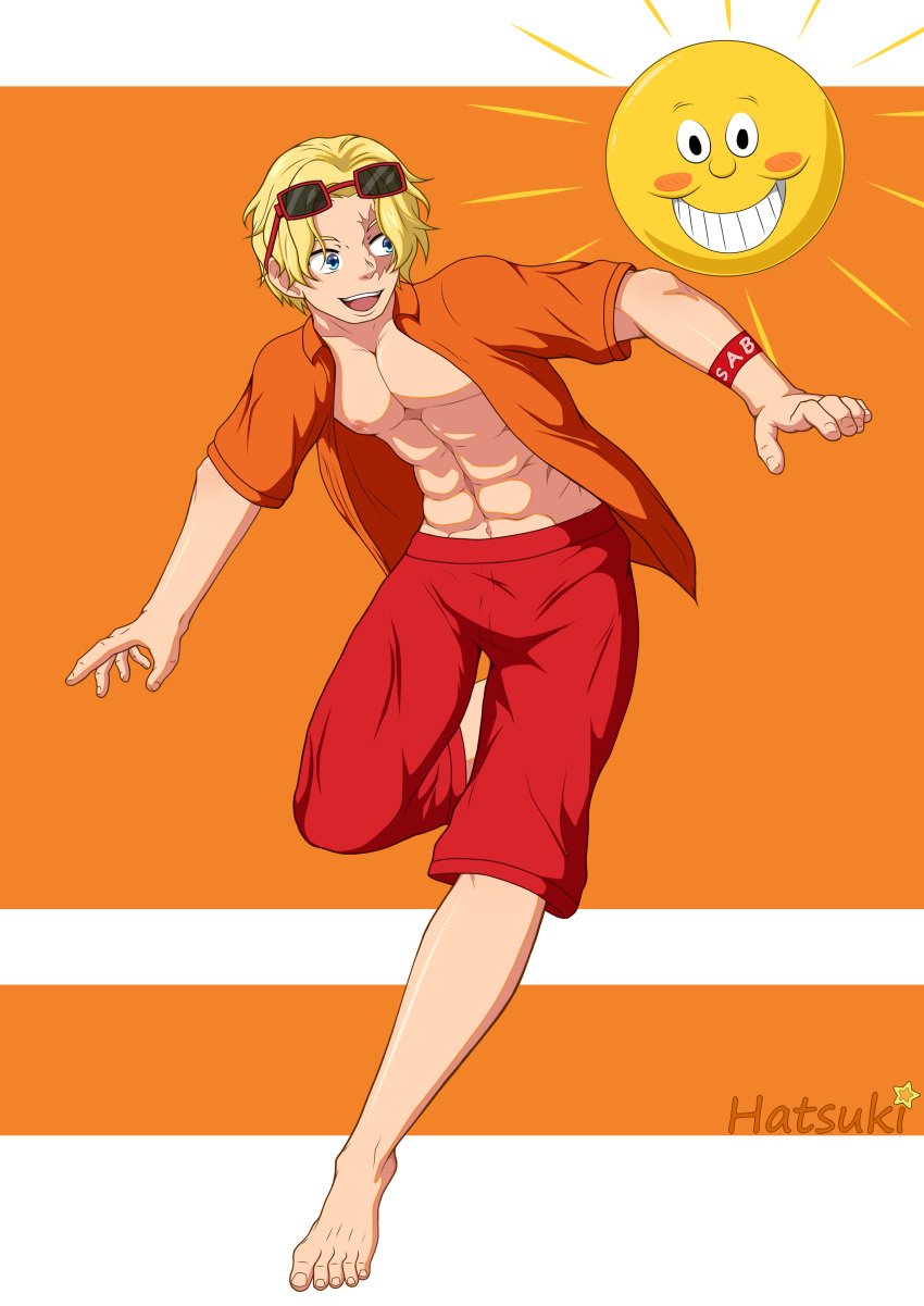 1boy hatsuki_art male_only one_piece sabo_(one_piece) yaoi