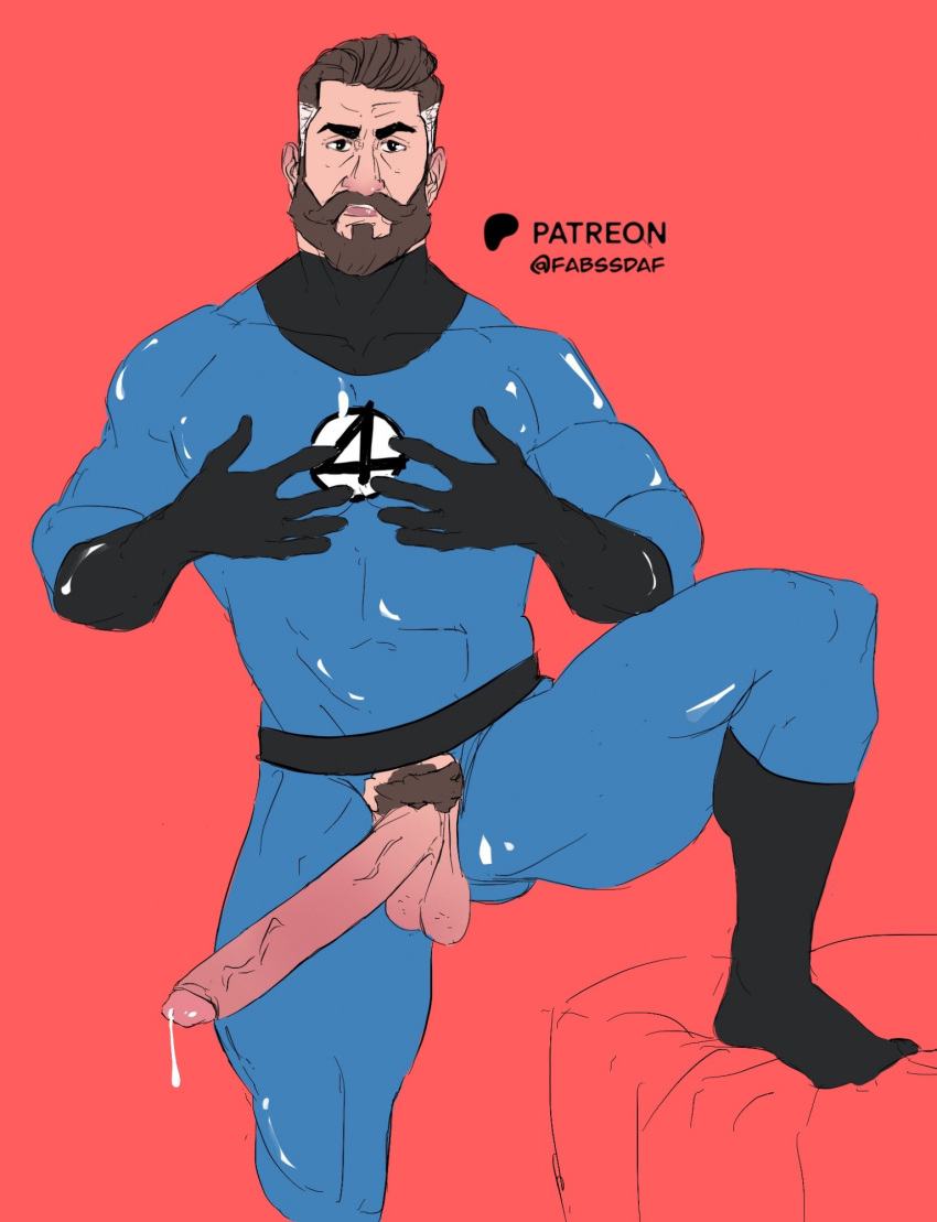 big_penis fabssdaf fantastic_four john_krasinski male male_only marvel marvel_cinematic_universe marvel_comics reed_richards skintight skintight_bodysuit skintight_suit solo_male