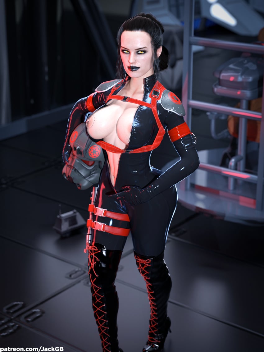 1girls 3d belt big_breasts big_forehead big_lips black_bodysuit black_boots black_clothing black_footwear black_hair black_latex black_lips black_lipstick bodysuit boots breast_tattoo breasts catsuit chest chest_strap cleavage daz3d daz_studio exposed_breasts exposed_nipples female female_only footwear forehead futuristic hair hair_bun harness heels helmet helmet_removed high_heels hips holding_helmet holding_object jackgb jaw lace-up_boots latex latex_suit light-skinned_female light_skin lightsaber linea_alba long_boots looking_at_viewer makeup mascara mechanic navel navel_line nipple_piercing nipple_slip nipple_tattoo nipples open_clothes pale-skinned_female pale_skin parody pierced_lip pierced_nipples pierced_nose piercing pilot pilot_suit posing posing_for_the_viewer punk red_string shiny_skin short_hair shoulder_pads shoulder_strap sidelocks sith sith_eyes sith_rey skin_tight solo spaceship spaceship_interior standing star_wars straps tagme tattoo tattoos thigh_boots thigh_holster thigh_pouch thigh_strap thigh_straps thighs tight_clothing tiles unzipped unzipped_bodysuit unzipping updo waist walking wide_jaw yellow_eyes zipper