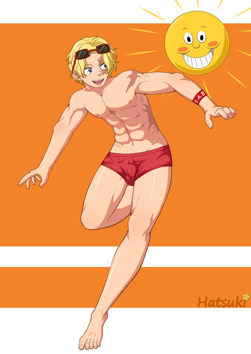 1boy hatsuki_art male_only one_piece sabo_(one_piece) yaoi