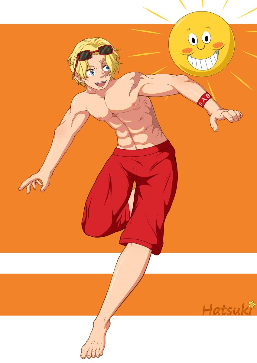 1boy hatsuki_art male_only one_piece sabo_(one_piece) yaoi