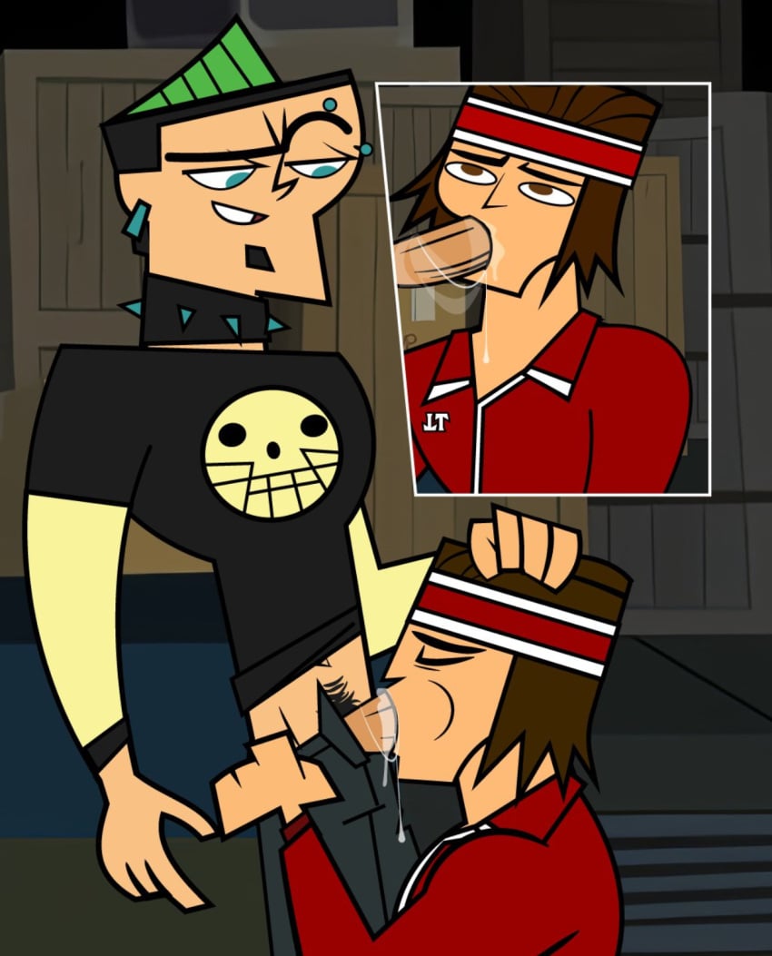 2boys big_penis blowjob cartoon_network duncan_(tdi) gay human human_only light-skinned_male light_skin male male_focus male_only penis solo solo_male tagme tdda19 teletoon total_drama_island tyler_(tdi) yaoi