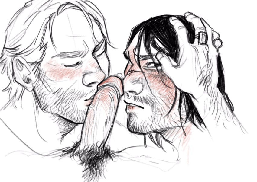 3boys age_difference arthur_morgan big_penis blush dirtyjaegervega dominant_male duo_focus dutch_van_der_linde facial_hair gay hand_on_head imminent_oral john_marston kissing_penis male oral pseudo_incest_(lore) pubic_hair red_dead_redemption_(series) red_dead_redemption_2 scar scars scars_on_face sketchy source_request step-incest submissive_male sucking_penis tagme teamwork yaoi