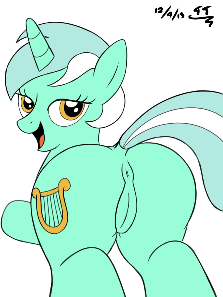 anus equine female friendship_is_magic horn horse lyra_heartstrings_(mlp) mammal my_little_pony pony presenting pussy solo tomtornados unicorn