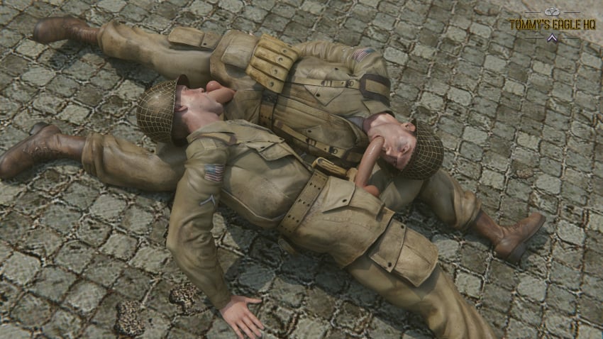 69 69_position army blowjob gay gay_male medal_of_honor_airborne military soldier soldiers tommys_eagle_hq uniform ww2